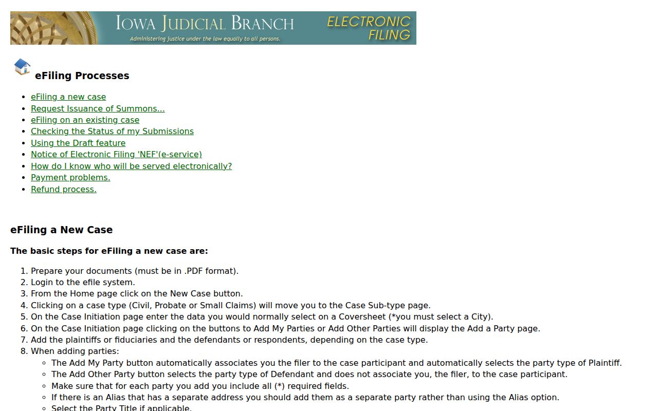 Official Arkansas eFlex filing process used for Desha County cases