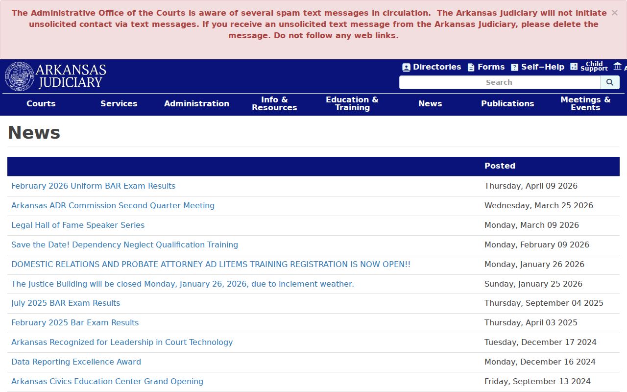 Desha County court docket Arkansas Judiciary news