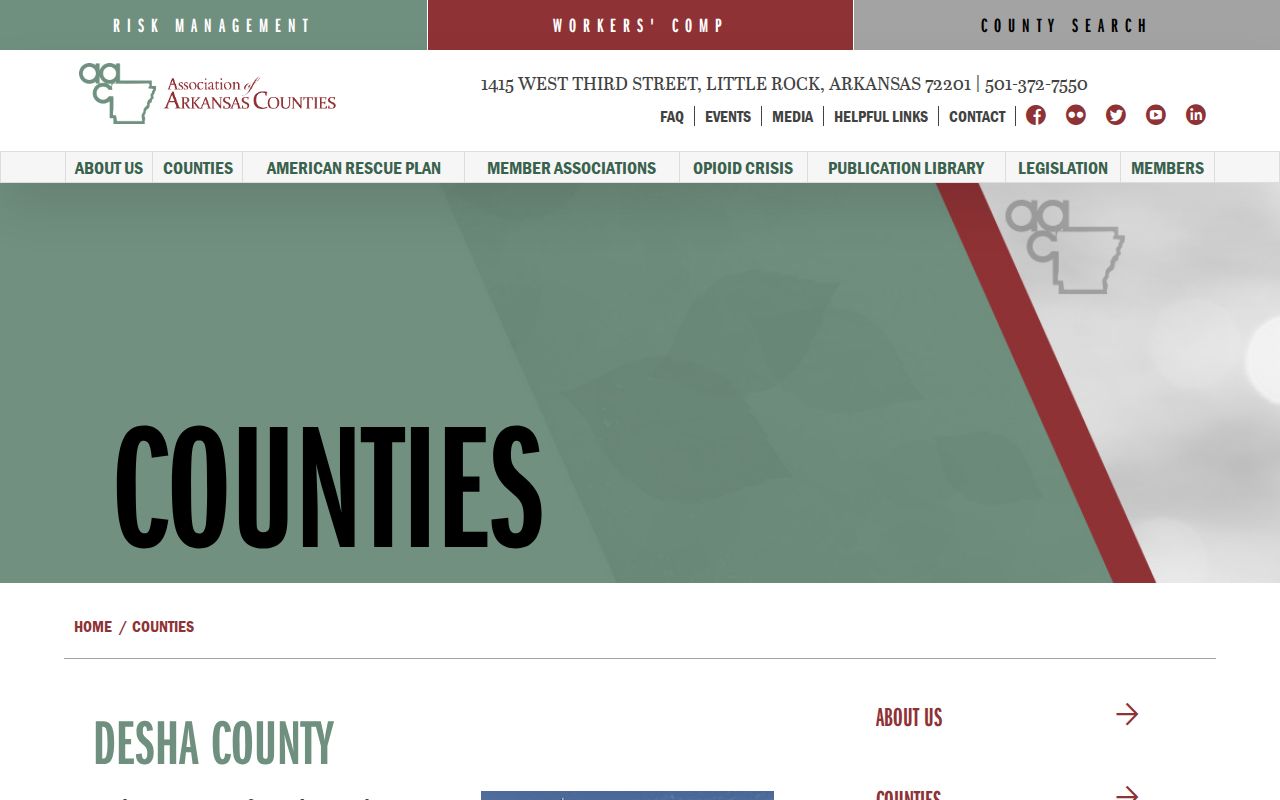 Desha County court docket county officials profile