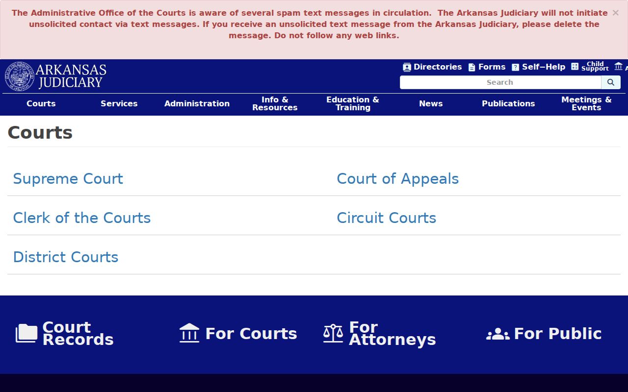 Desha County court docket Arkansas court hierarchy