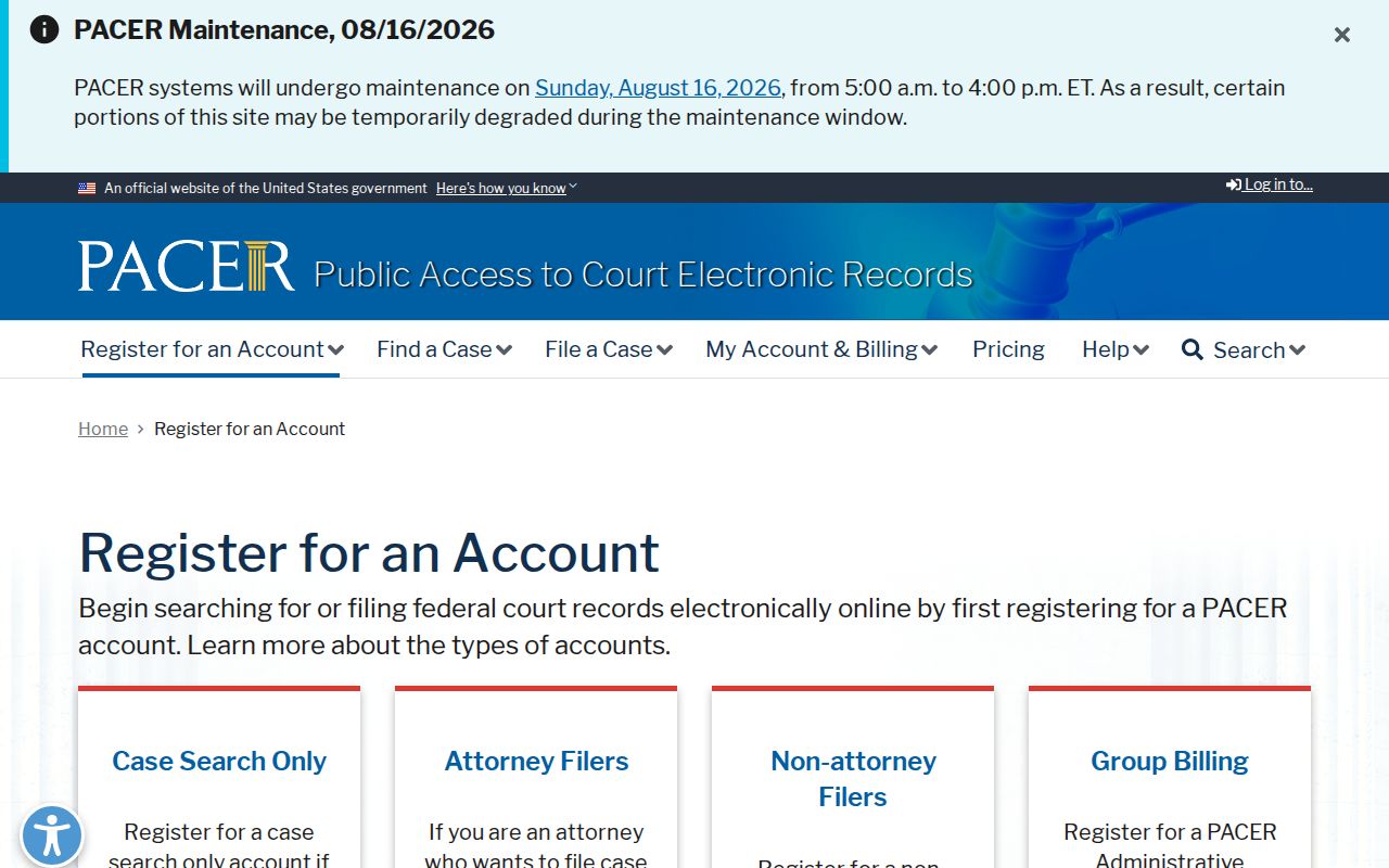 Desha County traffic court records compared with federal PACER registration